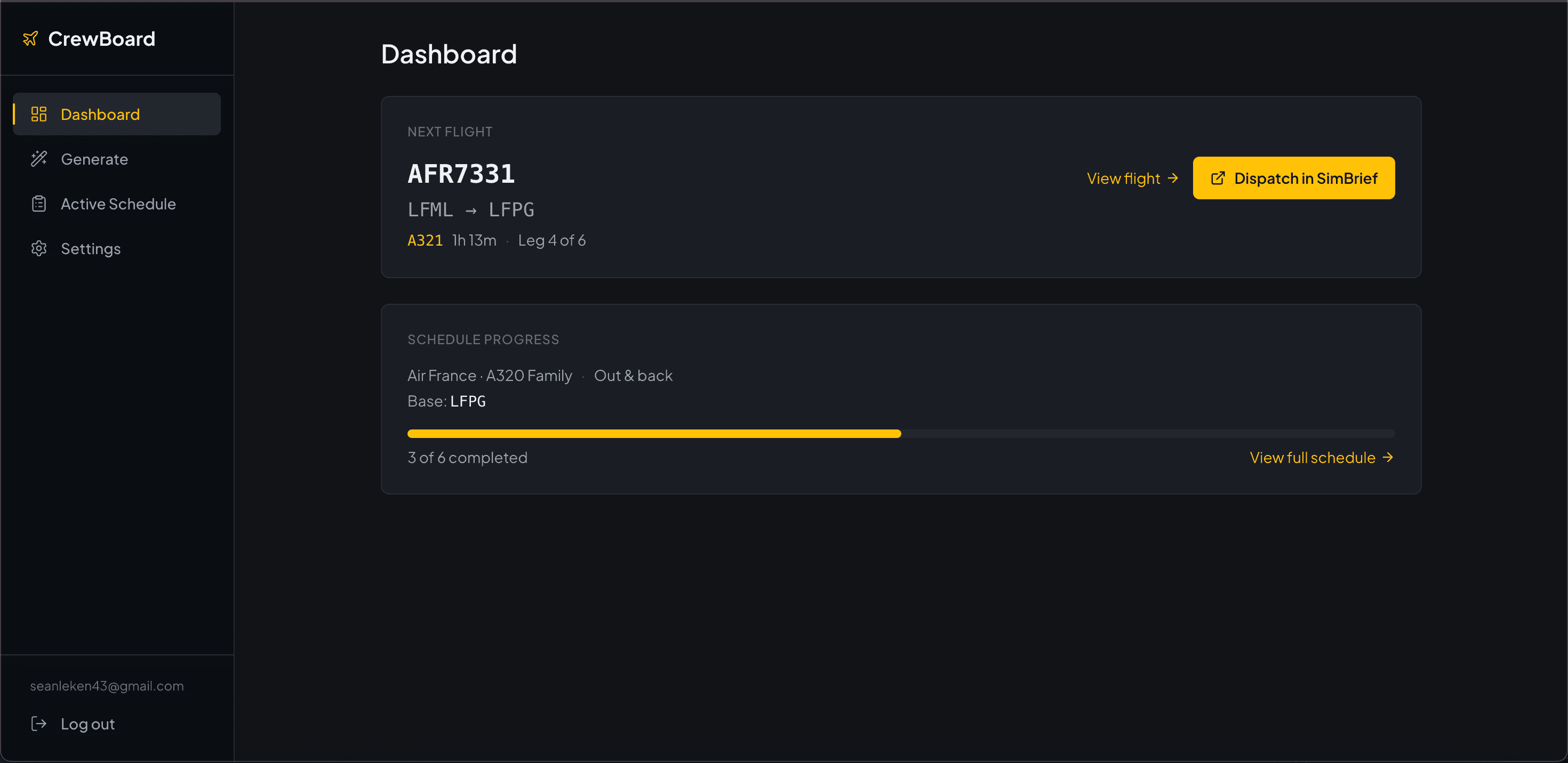 CrewBoard screenshot
