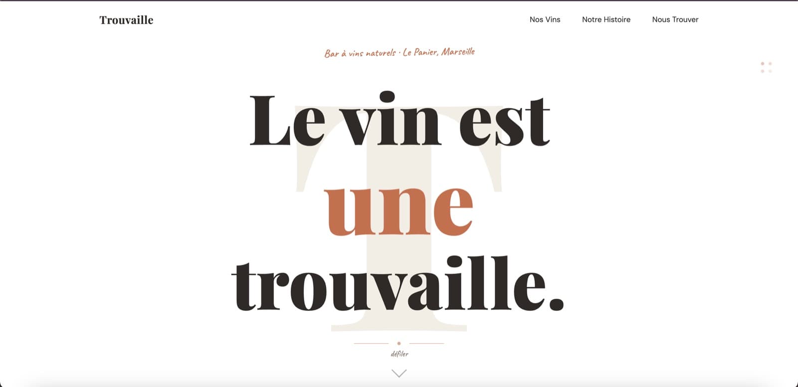Trouvaille screenshot